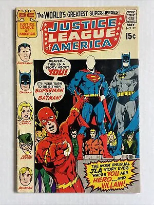 Buy Justice League Of America 89 F+ 1971 DC Comics Adams Flash • 31.55£
