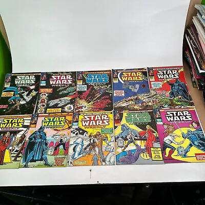 Buy 10x Star Wars Weekly Issues 81-90 Marvel Comics Graphic Novels Bundle Job Lot • 48.99£