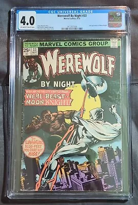 Buy Werewolf By Night #33 CGC 4.0 2nd Appearance Of Moon Night • 60.32£