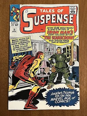 Buy Tales Of Suspense#51/Silver Age Marvel Comic Book/1st Scarecrow/VF- • 140.32£
