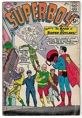 Buy DC Comics SUPERBOY Number 114 The Raid Of The Super-Outlaws! VG • 10.99£