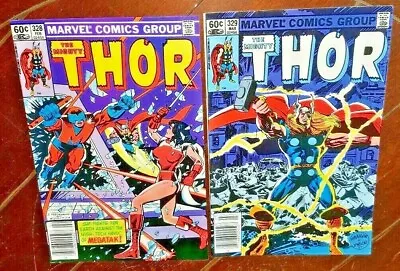 Buy The Mighty Thor #328 & #329, (1983, Marvel): Free Shipping! • 9.38£