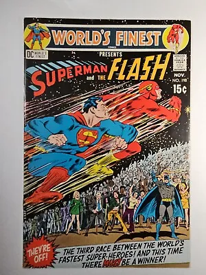 Buy World's Finest #198 (VF/NM) 3rd Superman Vs. Flash Race( DC Nov. 1970) • 170.78£