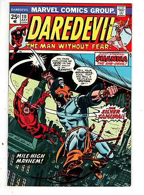 Buy Daredevil #111 (1974) - Grade 9.2 - 1st Appearance Of The Silver Samurai! • 134.35£