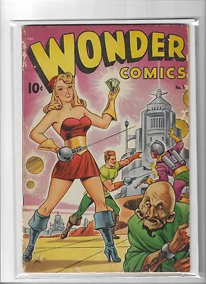 Buy WONDER COMICS # 17 Very Good [1948] Alex Schomburg Xela Cover • 675£