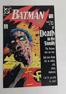 Buy Batman #428 A Death In The Family Death Of Jason Todd VF • 15.88£