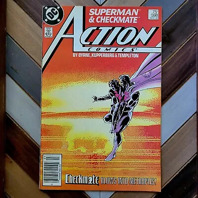 Buy ACTION COMICS #598 (DC 1988) HIGH GRADE! Newsstand SUPERMAN 1st App CHECKMATE! • 8.17£