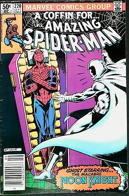 Buy Amazing Spider-Man #220 Vol 1 (1981) KEY *Moon Knight Appearance* - Mid Grade • 11.25£