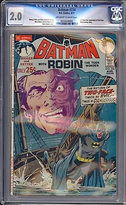 Buy BATMAN  234  CGC 2.0 - 0255649005 - Affordable 1st Silver Age Two-Face! • 110.68£