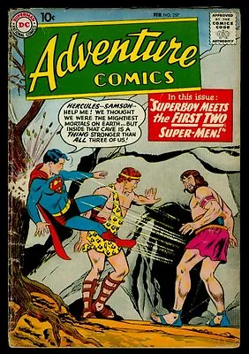 Buy DC Comics ADVENTURE Comics #257 SUPERBOY Meets The First Two Super-Men VG 4.0 • 31.58£