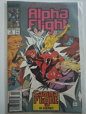Buy Alpha Flight #76 Marvel Comics Nov 1989 NM Condition + Bagged 1st Gamma Flight • 1.99£