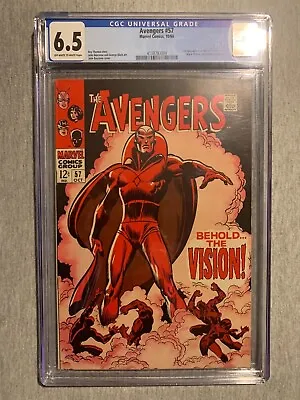 Buy Marvel Comics. Avengers. # 57. 1968. 1st Vision • 450£