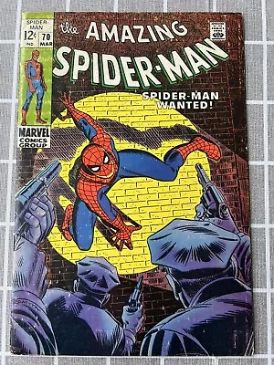 Buy The Amazing Spider Man #70 King Pin App! 1st Vanessa App! Fine+ Vintage 1969 • 67.93£