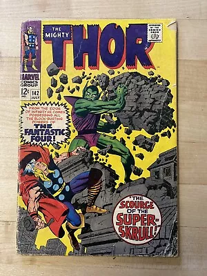 Buy Thor #142 - Vs. The Super-skrull! Marvel Comics, Avengers, Fantastic 4, Asgard! • 48.04£