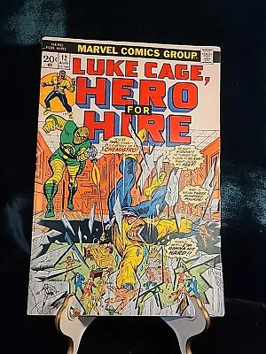 Buy Luke Cage, Hero For Hire Vol. 1 # 12 Marvel 1973 Bronze Age Comic Book • 12.03£