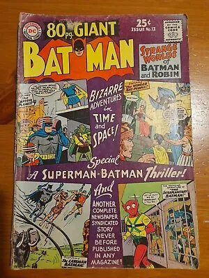 Buy 80 Page Giant Batman #12 July 1965 Good+ 2.5 • 19.99£