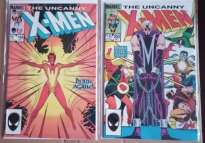 Buy Marvel Comics The Uncanny X-Men #199 & 200 Lot 1985 Born Again Trial Of Magneto • 20.59£