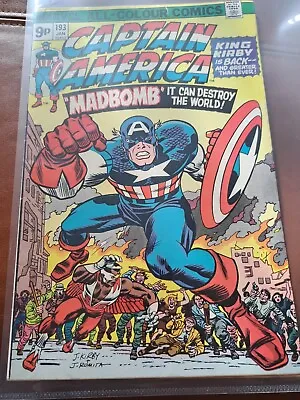 Buy Captain America #193 - Jan 1976 - Return Of Jack Kirby! - Vfn (8.0) Pence • 28.50£