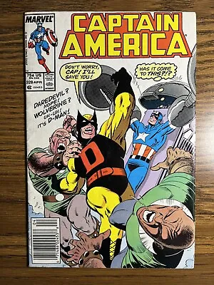Buy Captain America 328 Newsstand 1st App & Origin Of D-man Marvel Comics 1987 • 5.49£