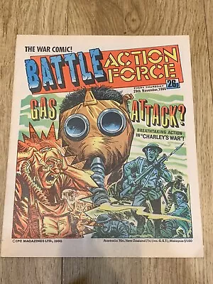 Buy Battle Action Force Comic Good Condition No Rips Pen Marks 29nd November 1986 • 7.25£