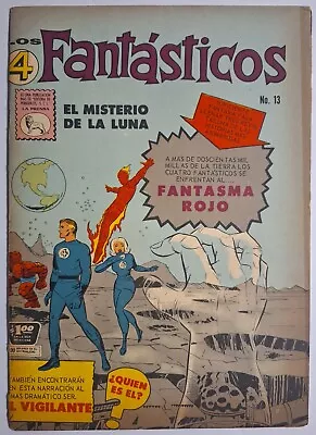 Buy Fantastic Four 13 1st Ap The Watcher & Red Ghost 4 Fantasticos 13 La Prensa 1963 • 800.13£