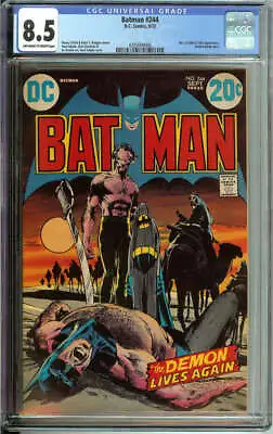 Buy Batman #244 Cgc 8.5 Ow/wh Pages // Neal Adams Cover Art Dc 1972 • 395.80£