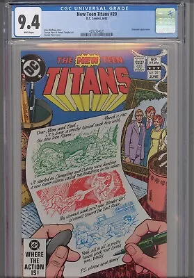 Buy The New Teen Titans #20 CGC 9.4 1982 DC Comics Disruptor App • 31.94£