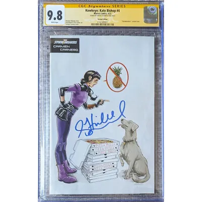 Buy Hawkeye: Kate Bishop #4 Variant Cover__CGC 9.8 SS__Signed By Hailee Steinfeld • 407.10£
