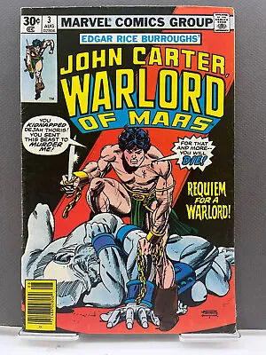 Buy John Carter, Warlord Of Mars #3 Marvel Comics 1977 4.0 Very Good • 2.40£