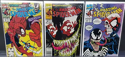 Buy Amazing Spiderman #345 346 347 Marvel 1991 Classic Venom Cover By Larsen Cletus • 39.97£