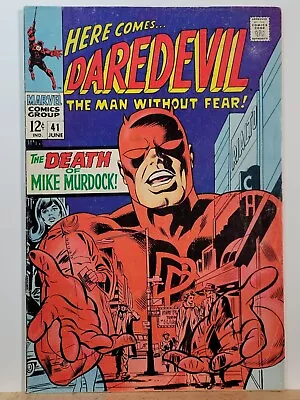 Buy Daredevil #41, FN- 5.5, The Death Of Mike Murdock! • 13.06£