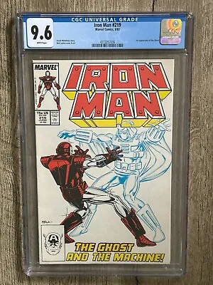 Buy Iron Man #219 (1987) CGC 9.6 WHITE Pgs 1st Appearance Of The Ghost Thunderbolts • 79.27£