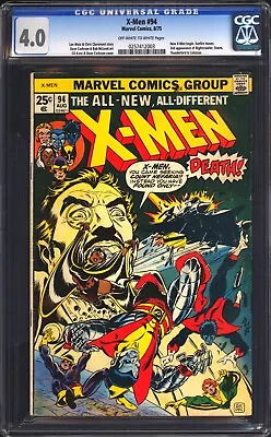 Buy X-Men #94 CGC 4.0 VG New X-men Begin & 2nd Appearances Marvel Comics 1975 • 354.98£