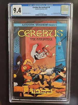 Buy Cerebus #6 CGC 9.4, 1st Appearance Of JAKA! Dave Sim 1978 • 67.75£