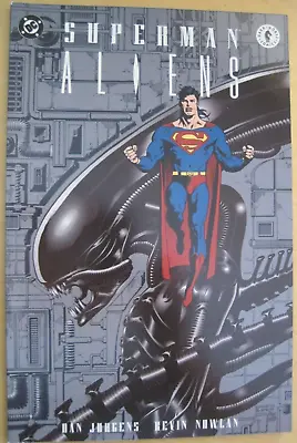 Buy SUPERMAN Vs ALIENS # 1. PRESTIGE FORMAT By JURGENS & NOWLAN. DC /Dark Horse,1995 • 0.99£
