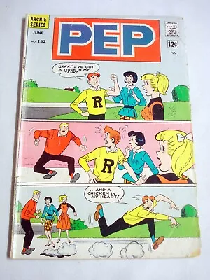 Buy Pep Comics #182 1965 Fair+ Moose Breaks Up With Midge, Pin-Up Page • 6.30£