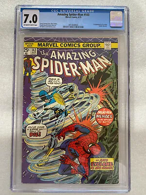 Buy Amazing Spider-man #143 CGC 7.0 1975 - 1st Cyclone • 96.51£
