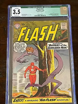 Buy 1960 Dc Comics The Flash #112 Origin 1st Appearance Elongated Man Graded Cgc 3.5 • 158.11£