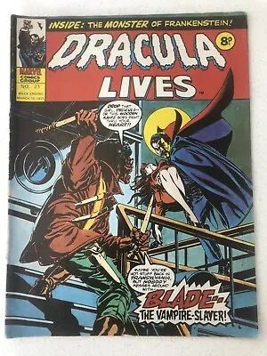 Buy Dracula Lives Comic # 21, 1st BLADE APPEARANCE • 220£