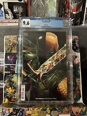 Buy Teen Titans #28 (DC Comics 2019) Suayan Deathstroke Variant Cover CGC 9.6 • 40.21£