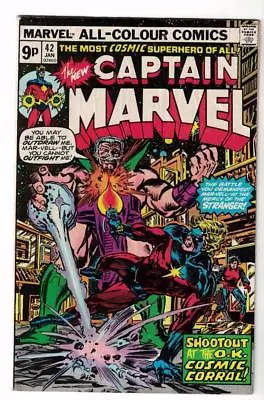 Buy Marvel Comics  CAPTAIN MARVEL VG+ 4.5  #42 Avengers 1975 • 9.09£