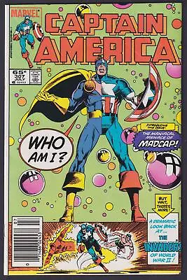Buy Captain America #307 Newstand FN/VF 7.0  Comic - Jul 1985 • 9.46£