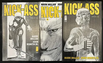 Buy Image Comics Kick Ass #2 , 3 & 4 Set 2018 By Mark Millar Sketch Variants NM • 8.99£