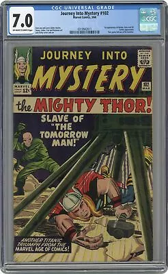 Buy Thor Journey Into Mystery #102 CGC 7.0 1964 0319942011 1st App. Sif • 1,225.44£