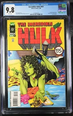 Buy Incredible Hulk #441 Cgc 9.8 She-hulk Pulp Fiction Cover Homage White Pages • 98.82£