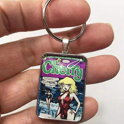 Buy Cherry #4 Cover Pendant With Key Ring And Necklace Comic Book Jewelry Poptart • 12.29£