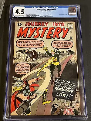Buy Journey Into Mystery Comic #88 1963 Thor CGC 4.5 OW/W 2nd Appearance Of Loki • 348.26£