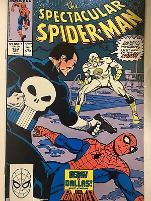 Buy The Spectacular Spider-Man #143 (Marvel Comics 1988) Punisher Cover • 3.99£