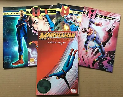 Buy MIRACLEMAN LOT: #1-4 (Marvel 2014) & MARVELMAN: FAMILY’S FINEST #1 ANGLO VARIANT • 12.67£