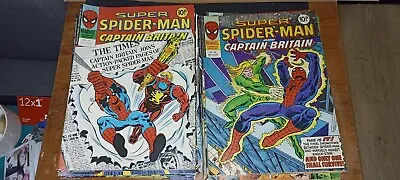 Buy Super Spider-Man & Captain Britain The Titans X82 Comics RARE Marvel UK 1977 • 200£